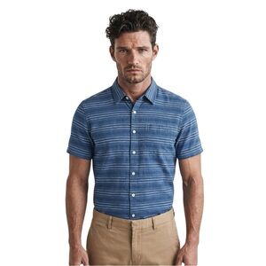 🔷 JACK SPADE Blue Striped‎ Chambray Shirt | NYC Cool. Subtle Flex.